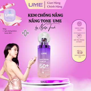 Ume Ngọc Trinh - Kem Chống Nắng Nâng Tông, Kem Chống nắng cho mặt SPF 50+,kem trang điểm Makeup +quà
