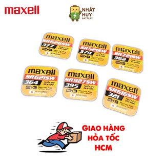 Pin Đồng Hồ Đeo Tay Maxell SR521, SR616, SR626, SR721, SR927 Đóng Gói Vỉ 1 Viên Hàng Chính Hãng