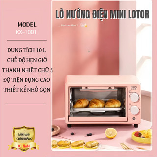 [Chính Hãng] Lò Nướng Điện, Lò Nướng Mini 10L công suất 750W - truyền nhiệt nhanh - nhỏ xinh đa năng