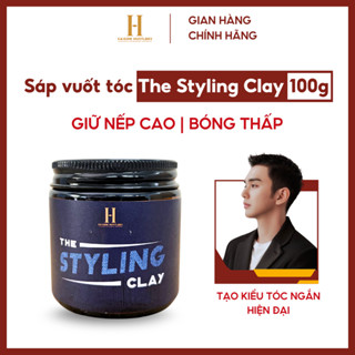  Sáp vuốt tóc nam Saigon Hustlers Pomade - Styling Clay 100g Giữ Nếp Cứng Bóng Thấp Tạo Phồng Tóc 