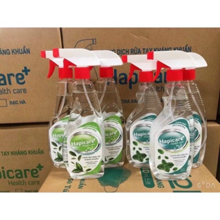 Nước Rửa Tay khô 500ml 100ml Kháng Khuẩn Hapicare plus  thơm dịu mát an toàn cho da có vòi xịt tiện dụng 