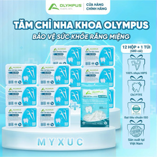 { CHÍNH HÃNG}[MUA 12 Hộp tặng 1 Túi] Tăm chỉ nha khoa OLYMPUS made in Vietnam đạt tiêu chuẩn ISO (tổng 680c)