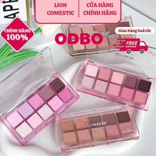   ODBO  Bảng Mắt 10 Ô Odbo Iconic OD2029 Eyeshadow Palette 10 Ô Chất Phấn Mềm Mịn Bám Màu Tốt Lâu Trôi Iconic Rosy 