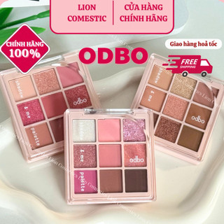   ODBO  Bảng Phấn Mắt Odbo  OD2014  9 Ô Shadow & Me Vỏ Hồng Palette Odbo Cosmetics Cao Cấp 
