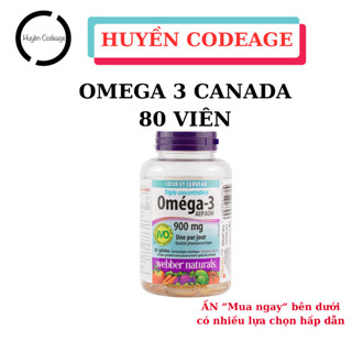  Viên Omega 3 Triple Strength Webber Naturals - hộp 80 viên hoặc 120 viên - Huyền Codeage 
