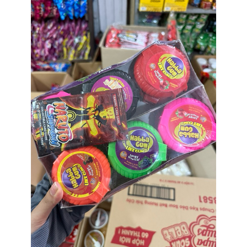 Kẹo dẻo gum kéo Habba Gum (hộp 56.7gr)