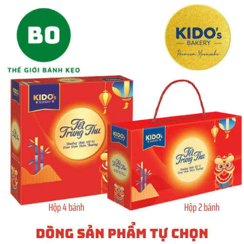[TRUNG THU 2025] Bánh Trung Thu KIDO'S - Dòng Sản Phẩm Tự Chọn Hộp 4 Bánh Và Hộp 2 Bánh