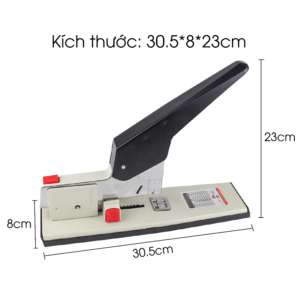 [Trợ giá] Bấm kim cỡ lớn từ 100 đến 210 tờ, dùng kim series 23 | Stacom C103, C104, C1210