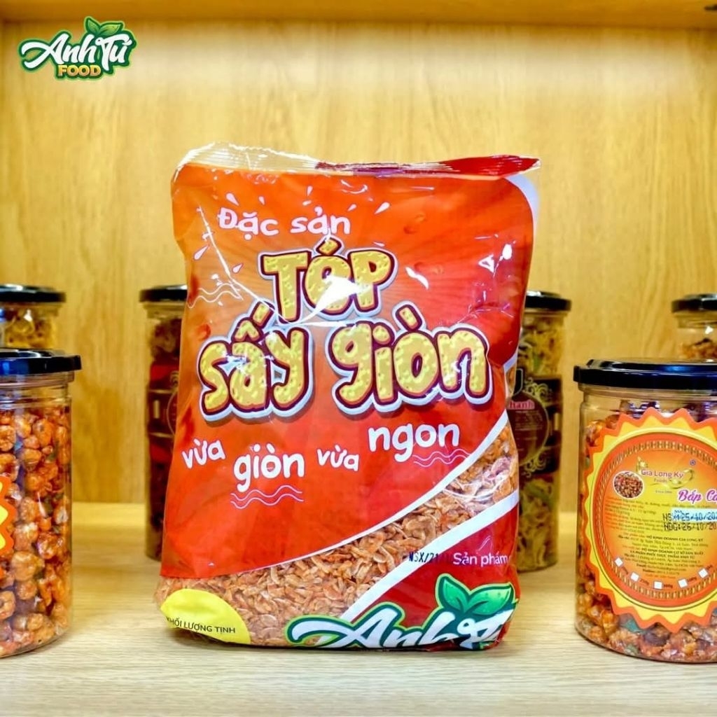 gói 500gr tép sấy giòn Anh Tú k sạn,k bột đường