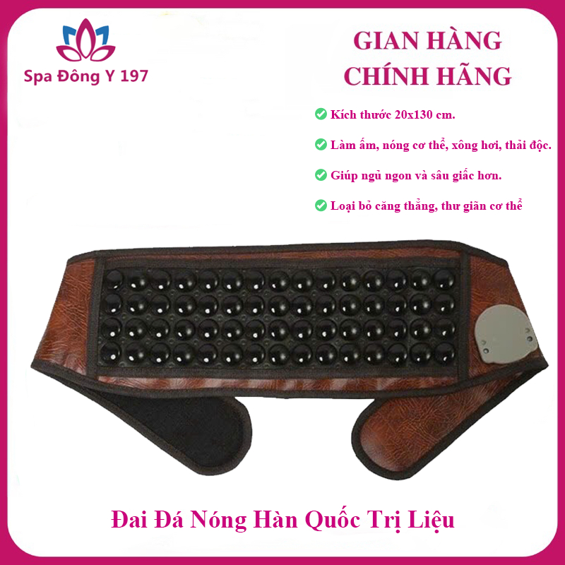[BH 12 tháng] Đai Đá Nhiệt Nóng Hàn Quốc - Đai Đá Nóng Giảm Đau Lưng, Đai Đá Nóng Giảm Mỡ