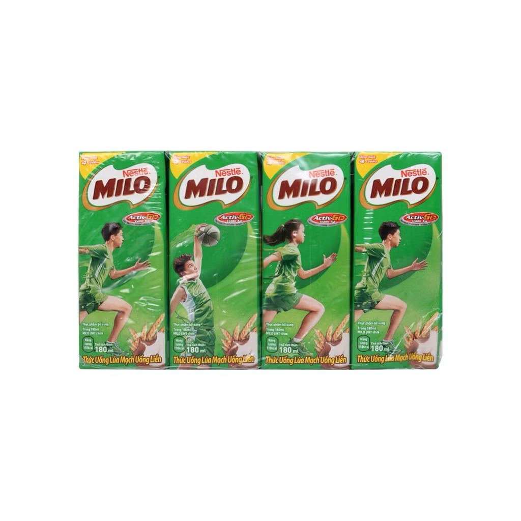 Lốc 4 Hộp Sữa Milo 110ml / 180ml