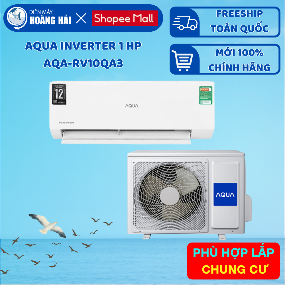 AQA-RV10QA3 máy lạnh Aqua Inverter 1 HP  AQA-RV10QA3