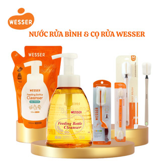  Nước rửa bình sữa  Mẫu mới   Cọ rửa bình Wesser Dạng Chai Túi 500ml An toàn cho bé SHOPBEBAO 