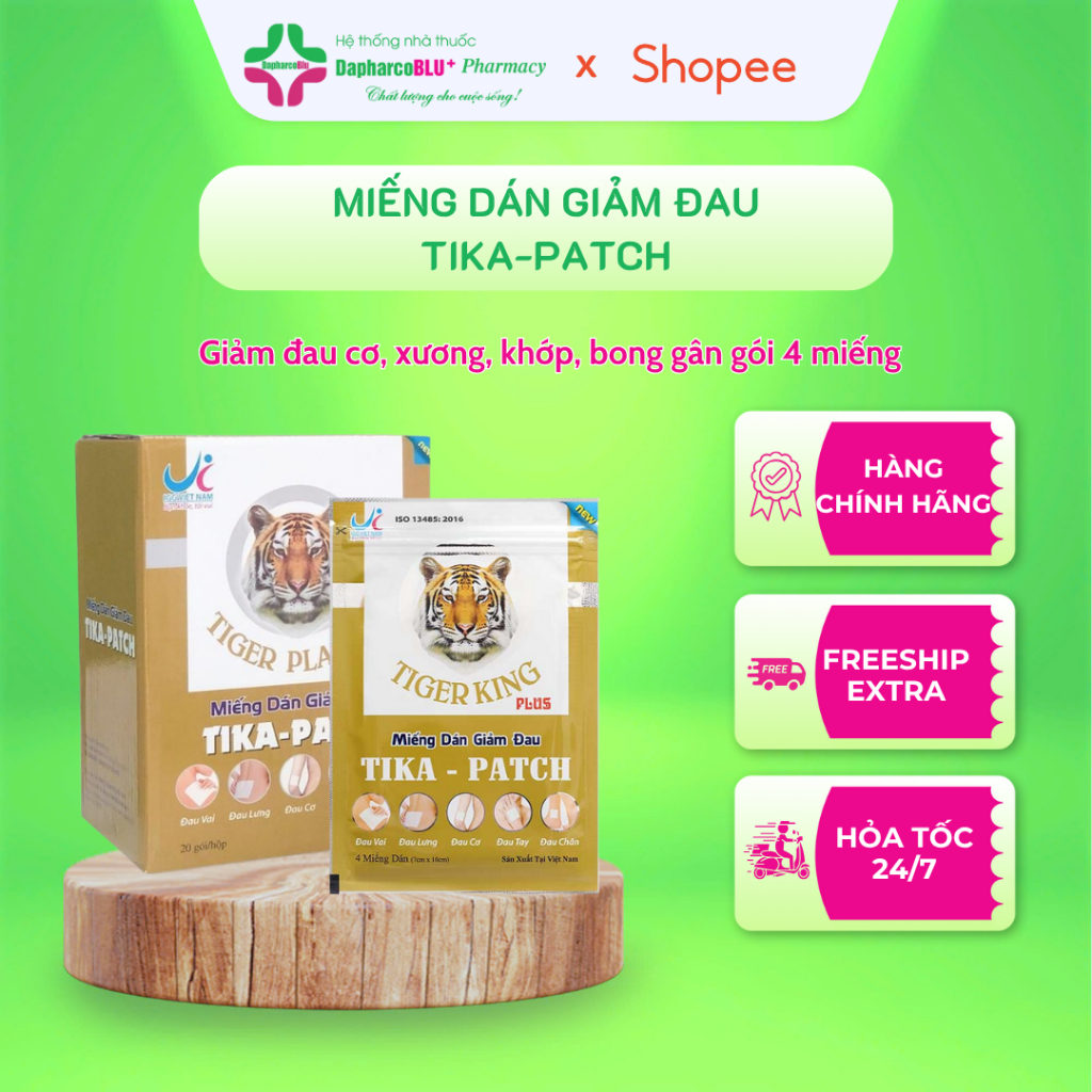 Miếng dán giảm đau con hổ Tika patch tiger