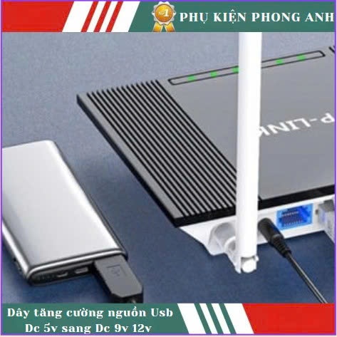 Cáp chuyển đổi điện áp 5v sang 5V hoặc 9V hoặc 12V (dùng cho modem Wifi - Cúp điện vẫn có Wifi)
