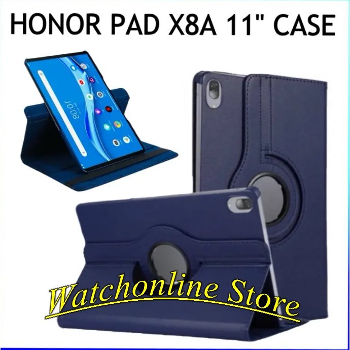 Honor Pad X8a Ốp Lưng 360 Độ Xoay PU Đứng Dành Cho Honor Pad X8a 11 inch 2024 X 8a / Honor Pad X9