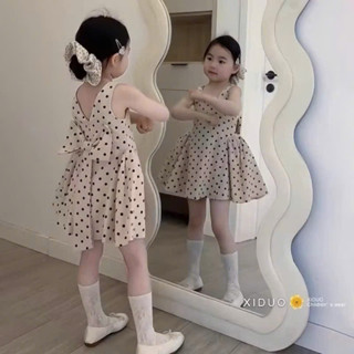 MỘC BABY STORE -V33 VÁY CÔNG CHÚA ĐẦM CHẤM BI SÁT NÁCH CHO BÉ GÁI,CHẤT LỤA MANGO MỀM MỊN KÈM LỚP LÓT 12-38kg