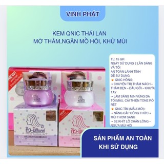   Hàng Chính Hãng  Kem khử mùi ngăn mồ hồi kem QNic Care Thái Lan Chính Hãng 