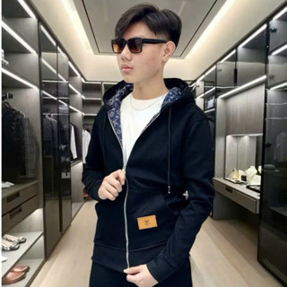 Áo Khoác Hoodie Zip Nỉ Cua Lờ.Vê Nón Phối Họa Tiết Chất Vải Dày Dặn Form Rộng Nam Nữ Trẻ Trung Thoáng Mát