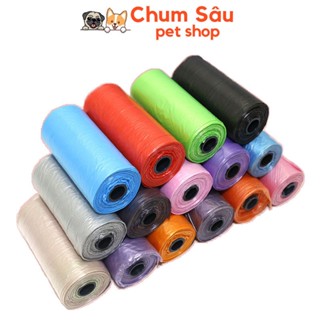 Túi Nilon Đựng Phân Chó Mèo Tiện Dụng - 1 cuộn gồm 15 túi rác hốt dọn chất thải thú cưng