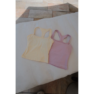 Áo bra tập Yoga Pilates kín đáo AB18 Bazic Fit dáng dài xinh xắn