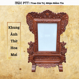  Khung Ảnh Thờ Mai Gấm gỗ Hương Đá kích thước ảnh 20 x 25 20 x 30 25 x 35 cm   CT   