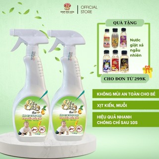 [Combo 2 chai] xịt đuổi muỗi và kiến sinh học Sbi 530ml giải pháp an toàn bảo vệ gia đình và trẻ nhỏ