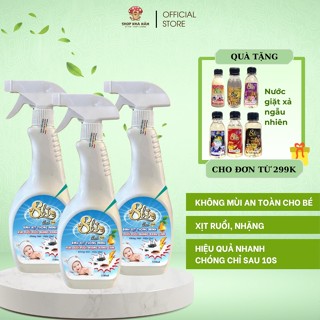    Có giấy kiểm định  Combo 3 chai xịt ruồi gián sinh học Sbi 530ml giải pháp an toàn bảo vệ gia đình và trẻ nhỏ 