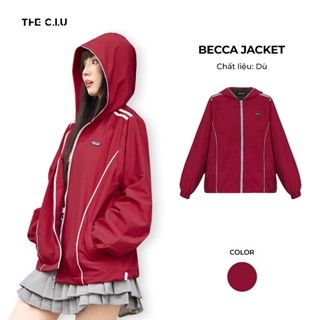 Áo khoác dù có nón phối viền THE C.I.U - Becca Jacket