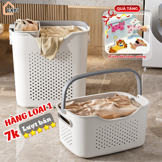   Hàng Loại 1  Giỏ đựng quần áo bẩn GADI đa năng kết hợp giỏ nhỏ đựng đồ lót có quai xách cứng cáp thiết kế hiện đại. 