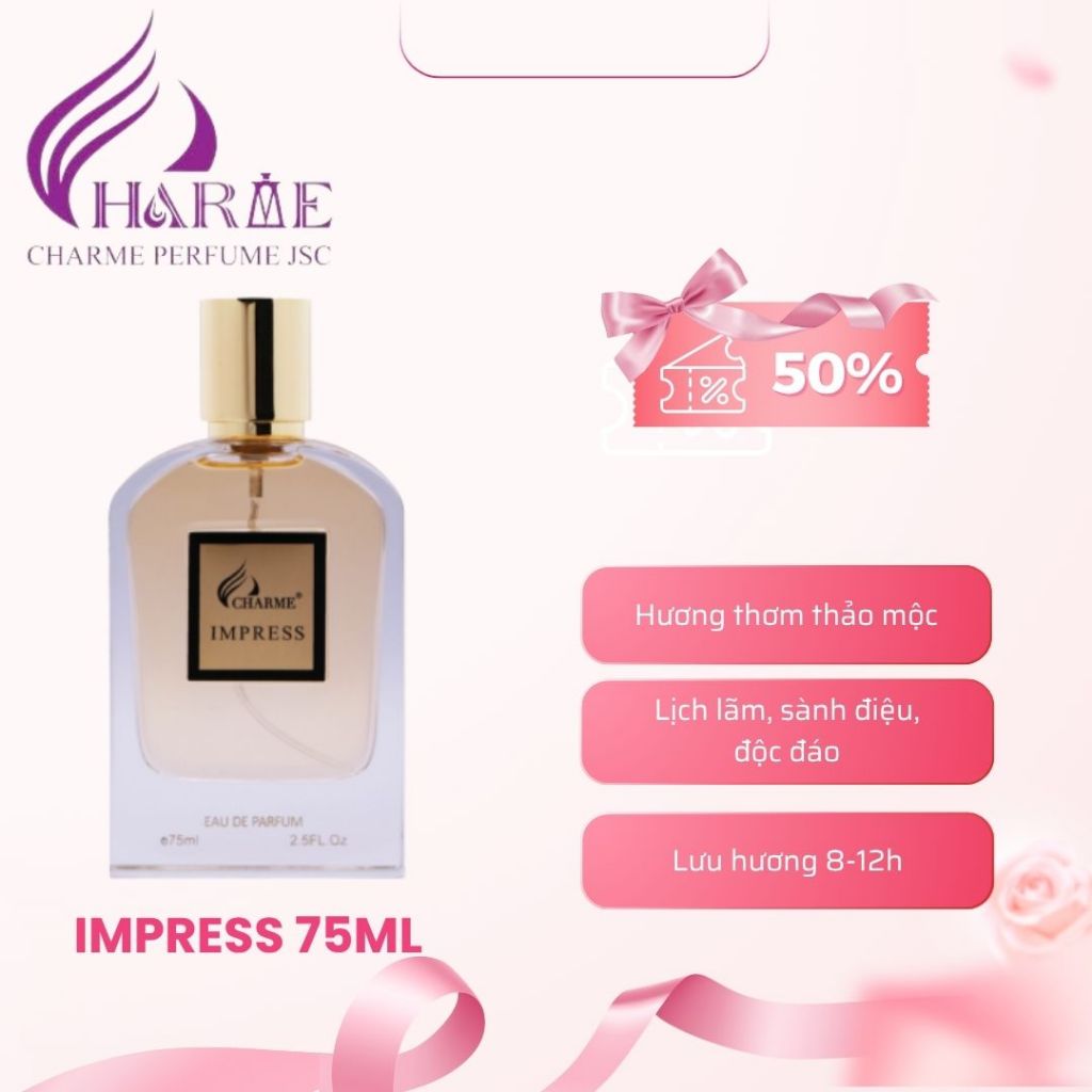 Nước hoa nam Charme Impress 75ml