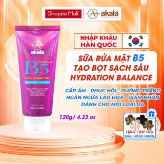  Sữa Rửa Mặt akala HÀN QUỐC B5 Hydration Balance Tạo Bọt Sạch Sâu Cấp Ẩm Phục Hồi Dưỡng Trắng Ngừa Lão Hóa 120g 