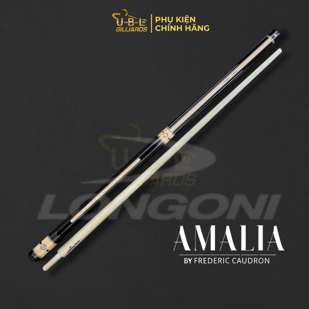 Cơ Bida Líp Longoni Amalia Caudron Cao Cấp – Gỗ Maple Canada – Cân Nặng 440–460g – Đầu 11.5mm – Dài 
