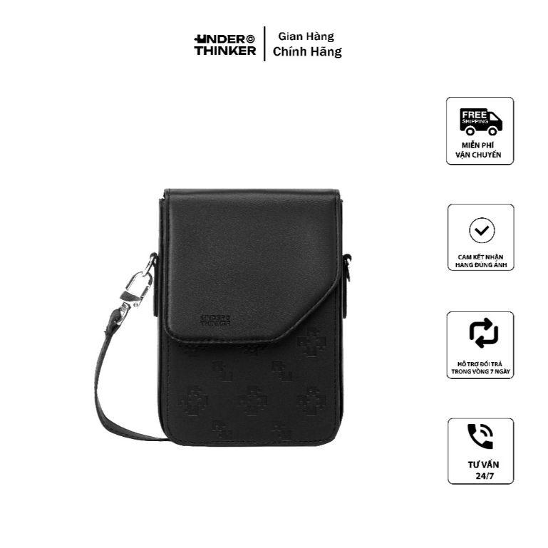 Túi Da PU Nam Nữ Monogram SLOCK Dập Chìm Cao Cấp Chính Hãng | UnderThinker