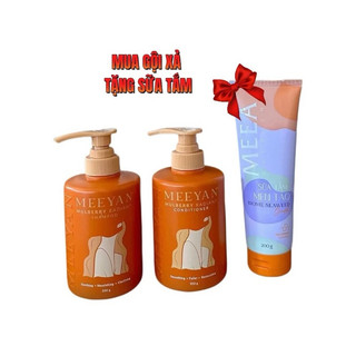 [Tặng Sữa Tắm] Combo Dầu Gội Xả MEEYAN Chiết Xuất Rễ Dâu Tằm - MeeA Organic