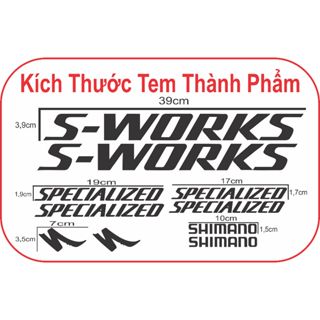 Tem S-WORKS  Xe Đạp Thể Thao ( LOẠI 1)