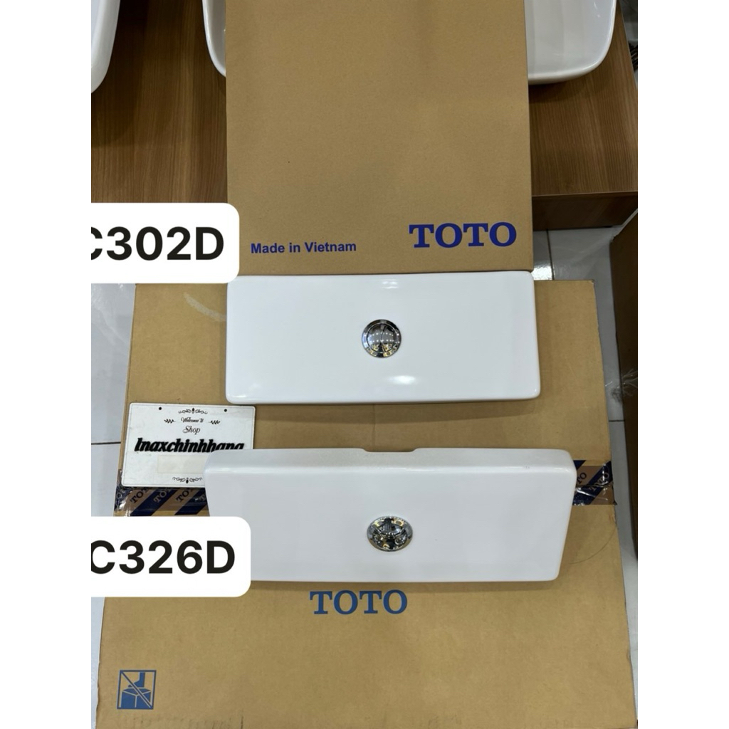 Nắp sứ két nước bàn cầu TOTO (chưa  kèm nút nhấn)- Hàng chính hãng TOTO ( lưu ý chỉ gắn vừa cho toto