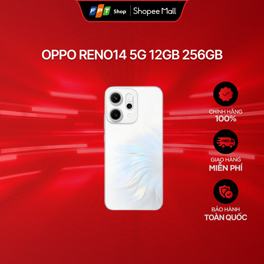[Chỉ GH tận nơi] Điện Thoại OPPO Reno14 5G 12GB 256GB
