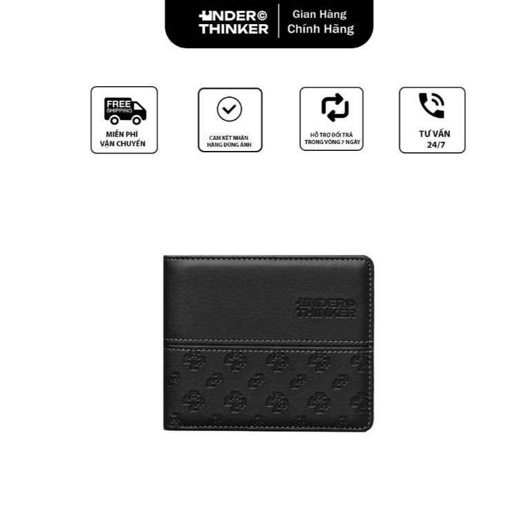 Ví Da Nam Monogram AMOUR Dập Chìm Cao Cấp Chính Hãng | Under Thinker