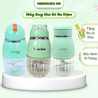  Máy xay ăn dặm cho bé Hattiecs 8 lưỡi dao dung tích 0,3L máy xay cocobear xay đồ ăn dặm cho bé đồ dùng ăn dặm cho bé 