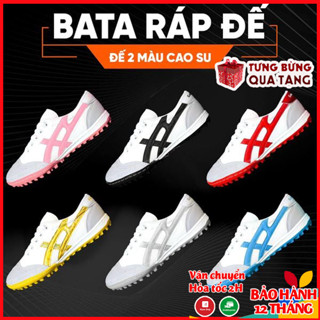  Giày bóng đá bata ráp đế - Giày đá banh Sân Nhân Tạo  phối bo da  lưỡi gà lót nhung cực êm may full đế - BH 6 Tháng 