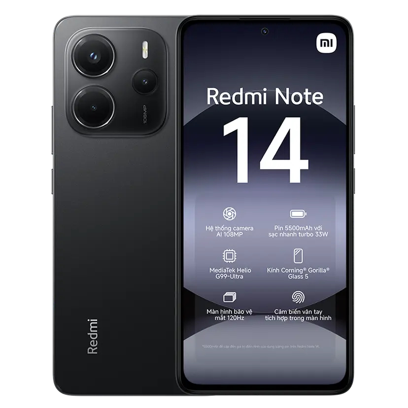[Chỉ GH tận nơi] Điện Thoại Xiaomi Redmi Note 14 6GB 128GB, Bảo hành 18 tháng | BigBuy360 - bigbuy360.vn