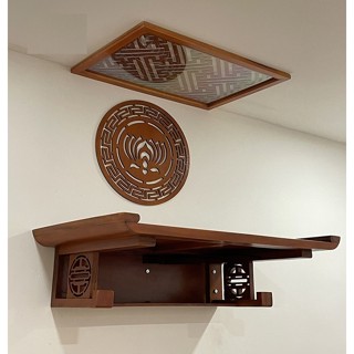  Freeship bộ 2 món: 1 bàn thờ treo tường kích thước 61cm x 41cm + 1 tấm chắn khói 