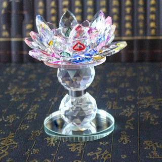 CHÂN NẾN HOA SEN LƯU LY