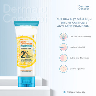 Sữa rửa mặt Gar.nier Bright Complete giảm mụn, sáng da