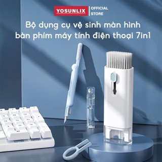 Bộ Dụng Cụ Vệ Sinh Máy Tính Laptop SMTech Bộ Vệ Sinh Bàn Phím Máy Tính Màn Hình Tai Nghe 7in1