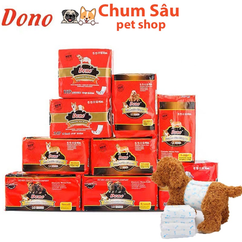 Tã Bỉm Dono Cho Chó Đực Dono Siêu Thấm Hút Khô Thoáng, Tã Quần Cho Chó Đực