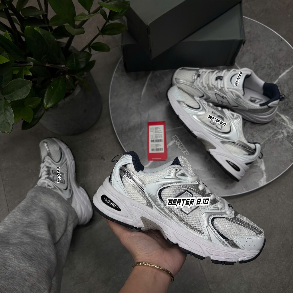 [Chính Hãng] Giày Thể Thao Sneaker Unisex 530 Running White Navy Năng Động, Hiện Đại - MR530SG | Bea