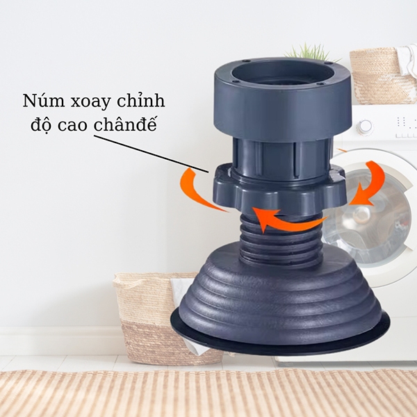 Chân Đế Chống Rung Máy Giặt Tủ Lạnh - Set 4 Chiếc Nâng Đỡ Tủ Lạnh Máy Giặt Điều Chỉnh Độ Cao | BigBuy360 - bigbuy360.vn