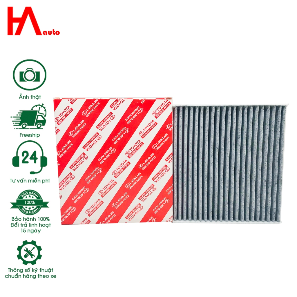 Lọc gió điều hòa Fortuner / Avanza (than hoạt tính) cho xe Toyota 87139-0N010-D